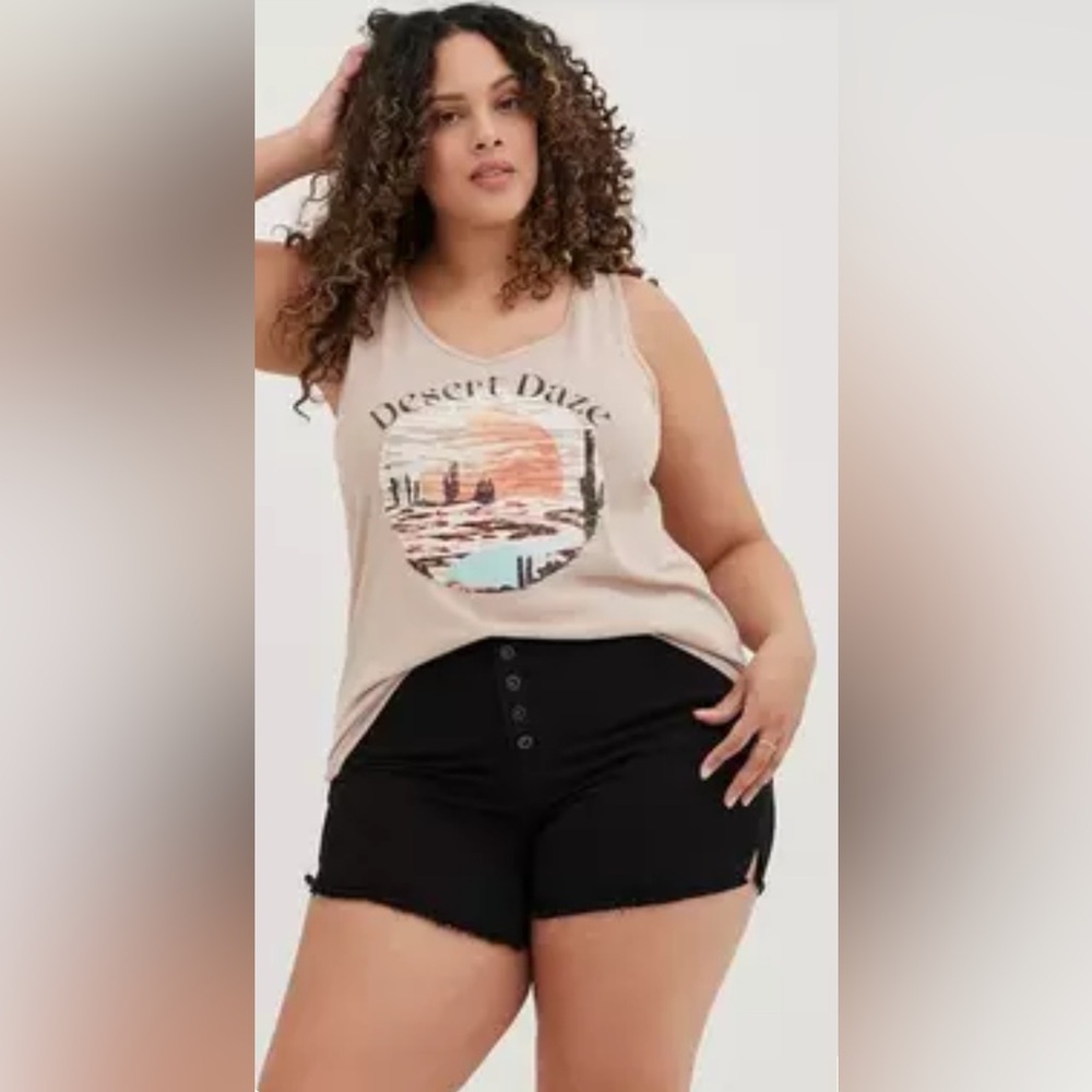 TORRID Desert Daze Tank Top Size  3X Tan 🆕